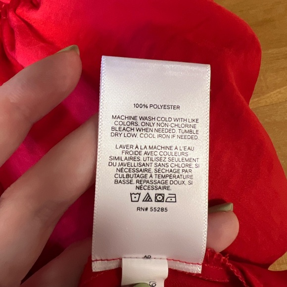 Red off the shoulder blouse - Picture 5 of 5